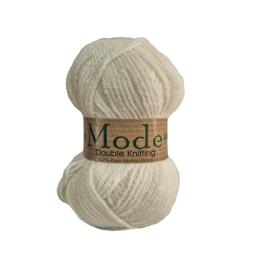Wendy - Mode - Double Knitting Yarn - 50% Merino - 50g Ball - 201 Cream