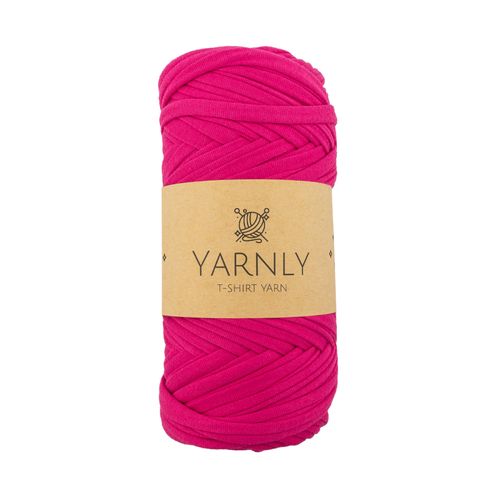 Yarnly - Polyester T-Shirt Yarn - 200g Ball - Fuchsia