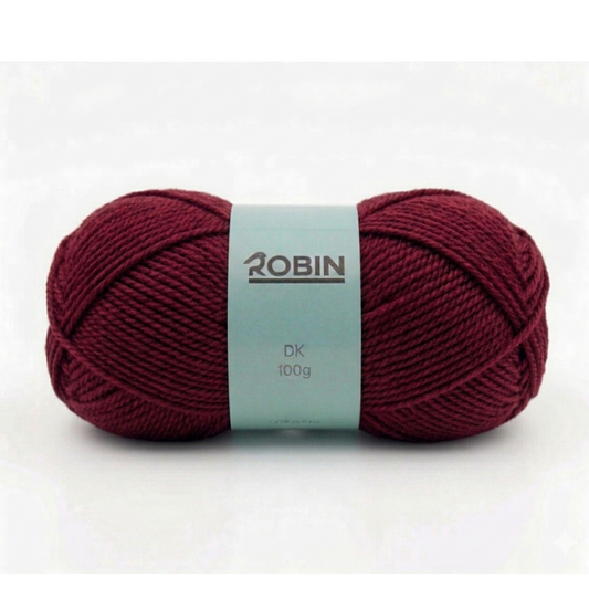 Robin DK Double Knit Yarn – Claret (032) – 100g Ball