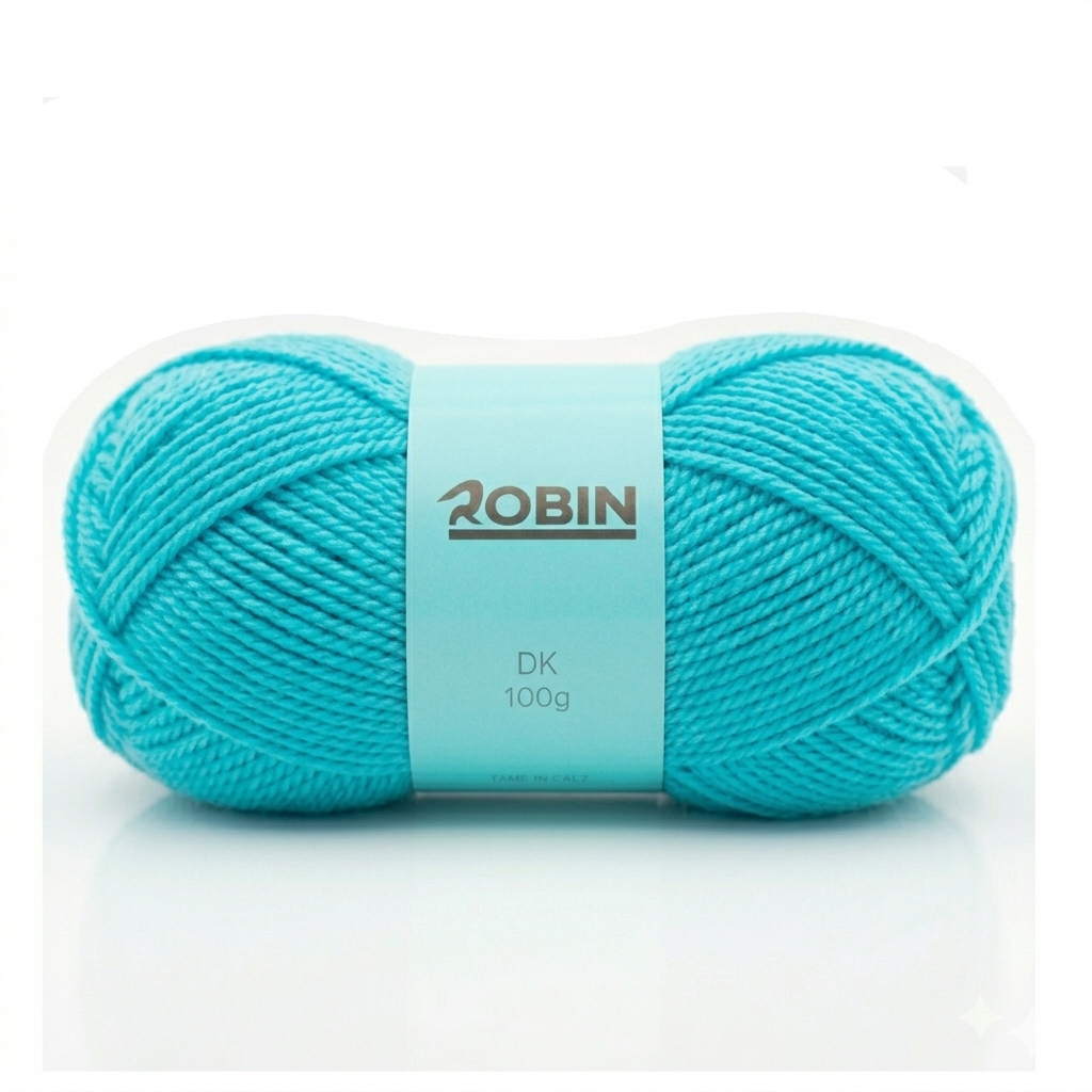 Robin DK Double Knit Yarn – Bright Turquoise (281) – 100g Ball