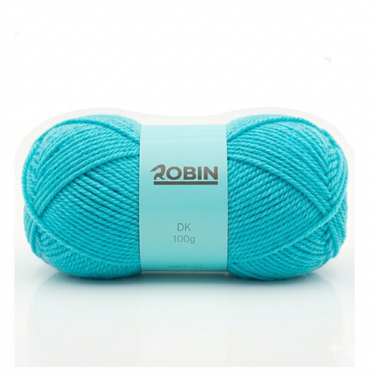 Robin DK Double Knit Yarn – Bright Turquoise (281) – 100g Ball