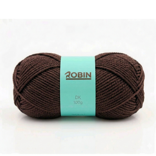 Robin DK Double Knit Yarn – Brown (051) – 100g Ball