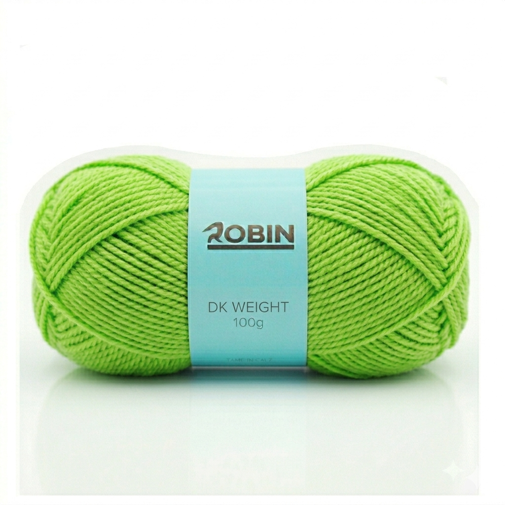 Robin DK Double Knit Yarn – Cordial Green (162) – 100g Ball