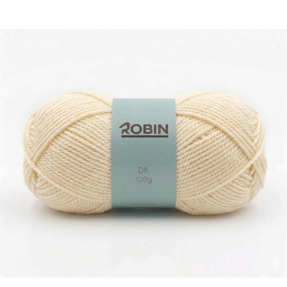 Robin DK Double Knit Yarn – Cream (041) – 100g Ball