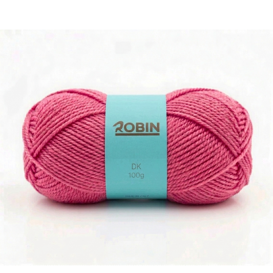 Robin DK Double Knit Yarn – Fondant Pink (052) – 100g Ball