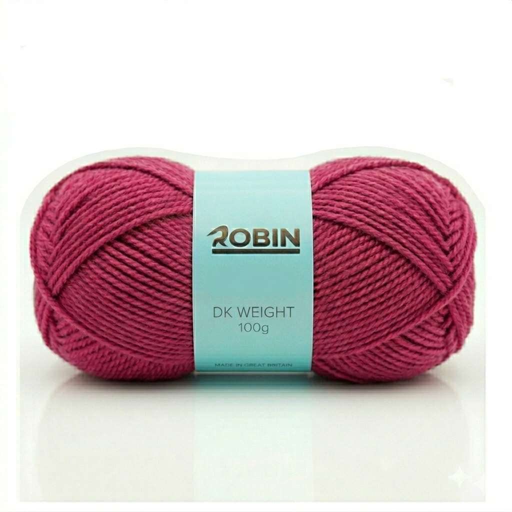 Robin DK Double Knit Yarn – Hibiscus (148) – 100g Ball