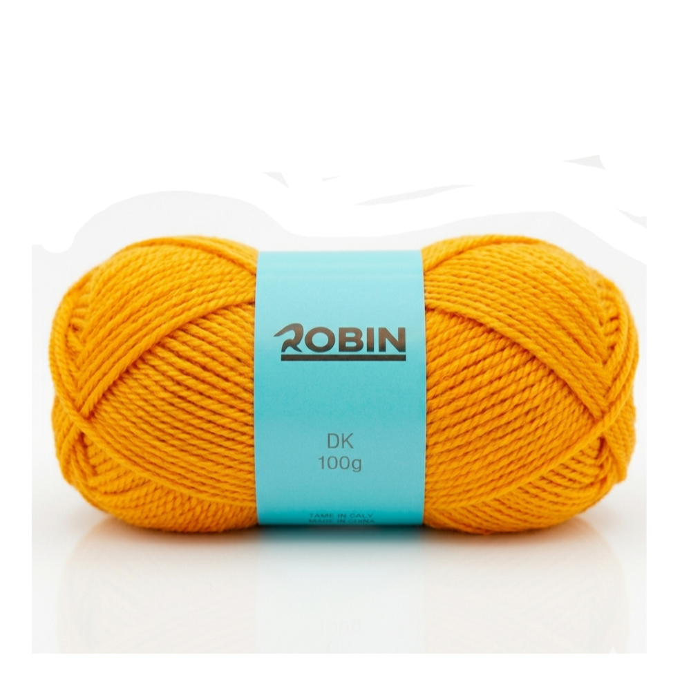 Robin DK Double Knit Yarn – Mustard (136) – 100g Ball