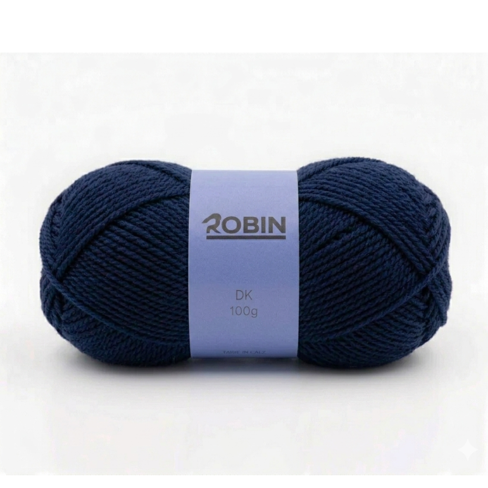 Robin DK Double Knit Yarn – Navy Blue (043) – 100g Ball