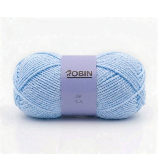 Robin DK Double Knit Yarn – Powder Blue (047) – 100g Ball