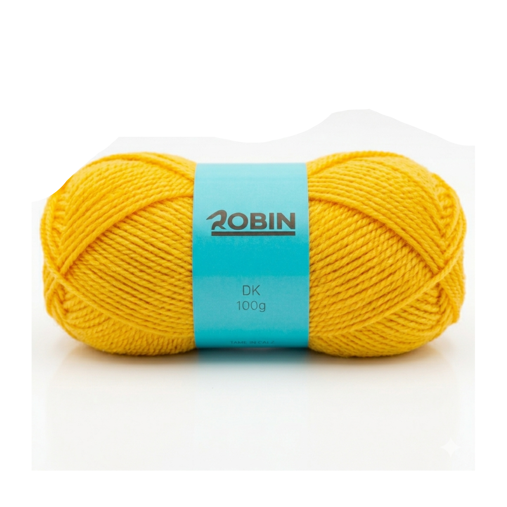 Robin DK Double Knit Yarn – Sunflower (075) – 100g Ball