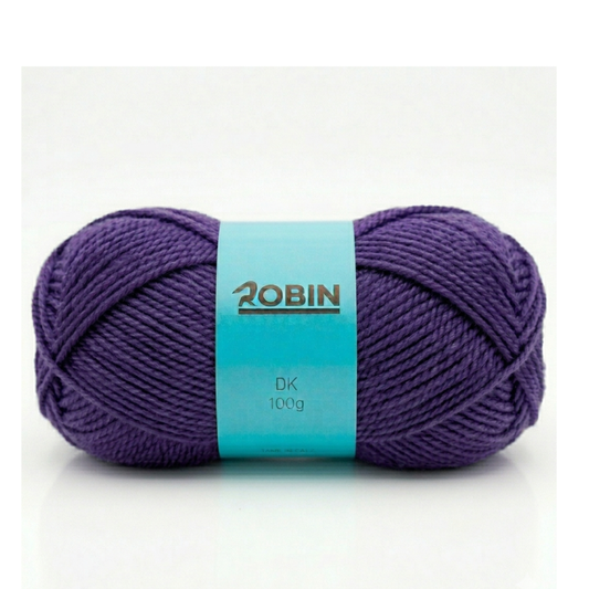 Robin DK Double Knit Yarn – Violet (094) – 100g Ball