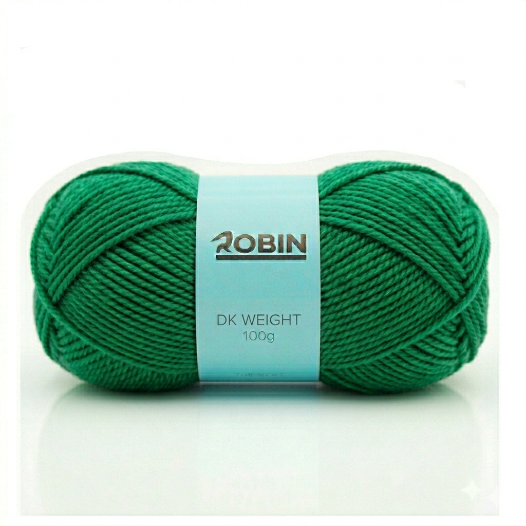 Robin DK Double Knit Yarn – Emerald (091) – 100g Ball