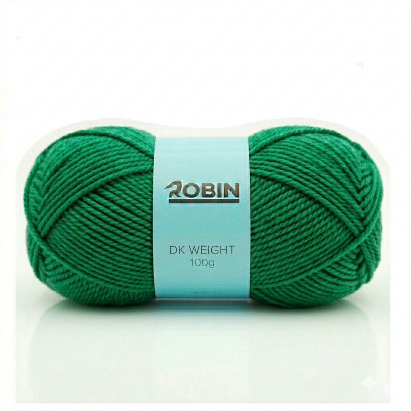 Robin DK Double Knit Yarn – Emerald (091) – 100g Ball – thewoolshop.net
