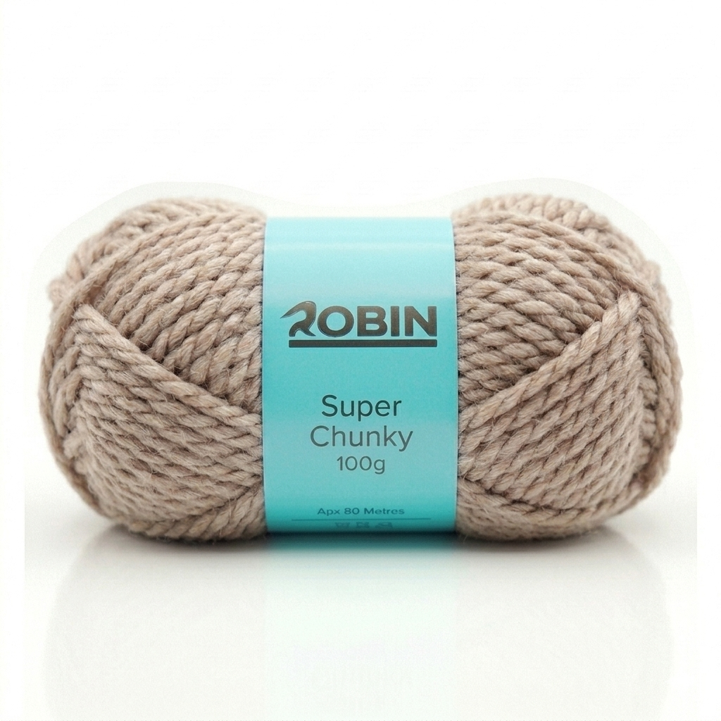 Robin Super Chunky Yarn – Oatmeal (35) – 100g Ball