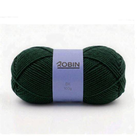 Robin DK Double Knit Yarn – Forest Green (045) – 100g Ball