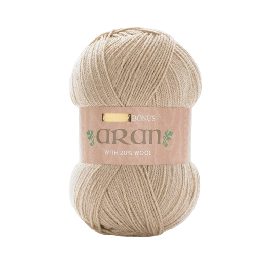 SIrdar Hayfield Bonus - Aran with Wool - 400g Ball - 0936 Light Natural