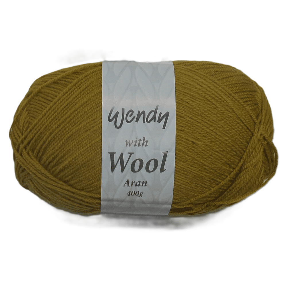 Wendy - Aran with Wool - 400g Ball - 5508 Mustard