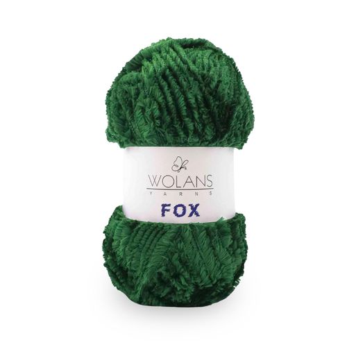 Wolans - Fox Yarn - Fluffy Fur Effect - Green 
