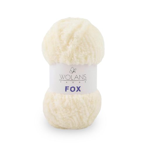 Wolans - Fox Yarn - Fluffy Fur Effect - Cream 
