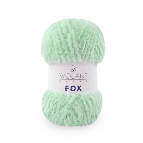 Wolans - Fox Yarn - Fluffy Fur Effect - Mint Green 