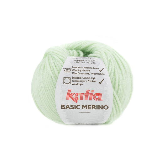 Katia - Basic Merino Wool - Superwash - 50g Ball - 85 Very Light Green