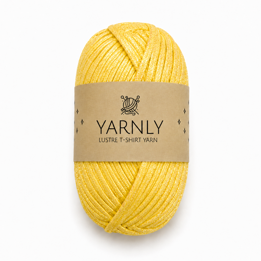 Yarnly Lustre T-Shirt Yarn – Iridescent Yellow – 100g Ball