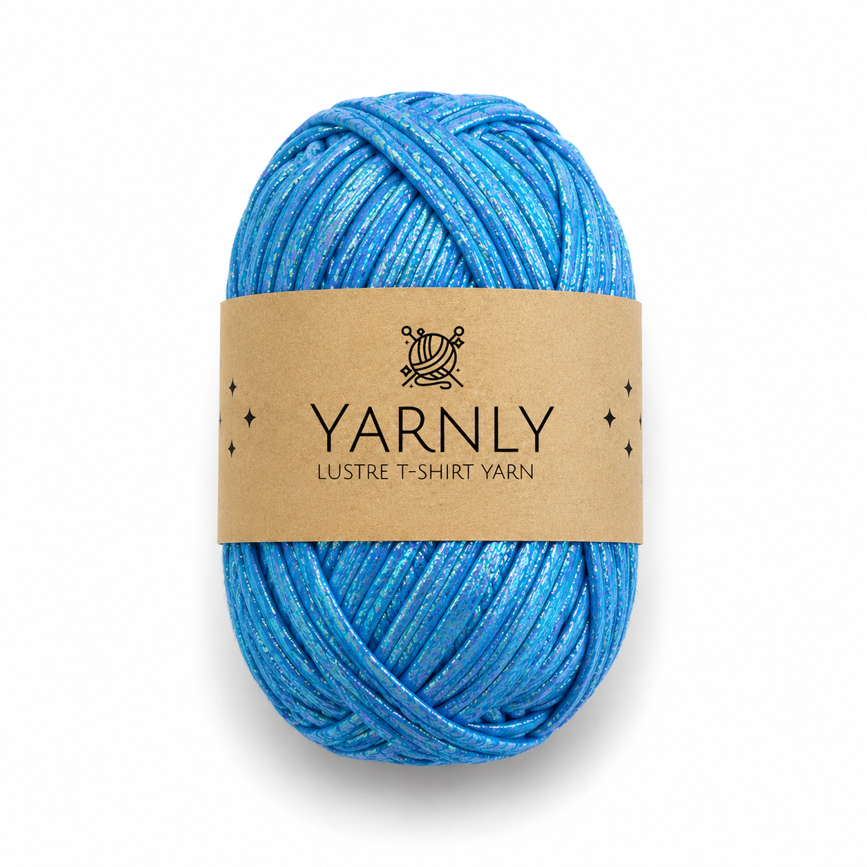 Yarnly - Lustre T-Shirt Yarn - 100g Ball - Iridescent Blue