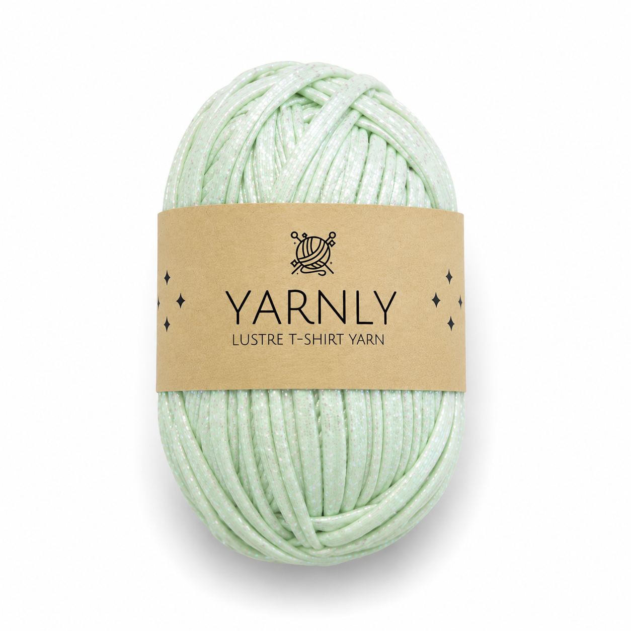 Yarnly - Lustre T-Shirt Yarn - 100g Ball - Iridescent Mint Green