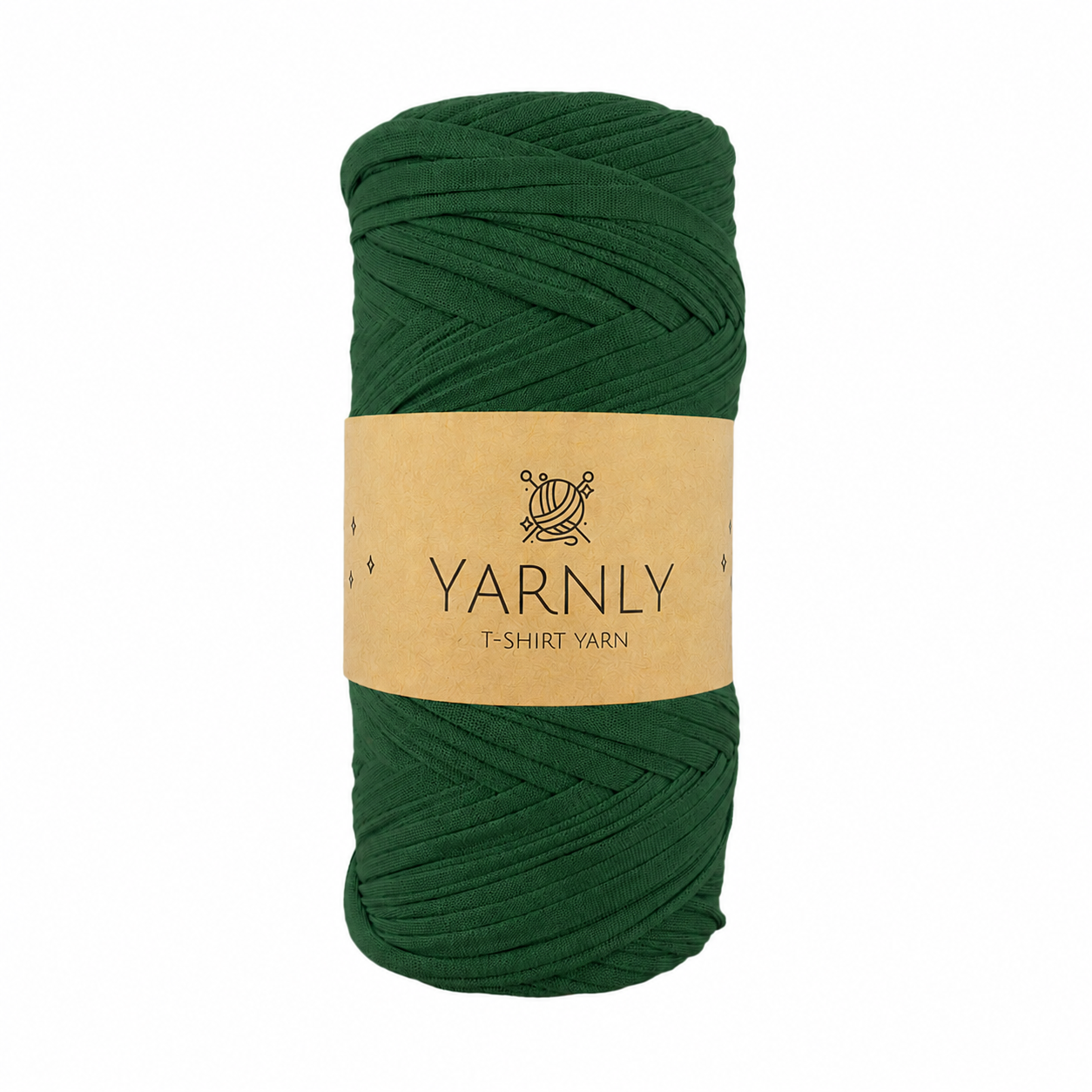 Yarnly - Polyester T-Shirt Yarn - 200g Ball - Forest Green