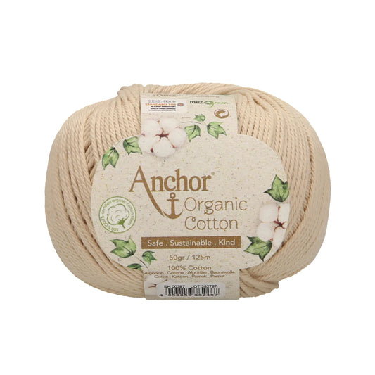 Anchor - Organic Cotton - 50g Ball - Sand Beach