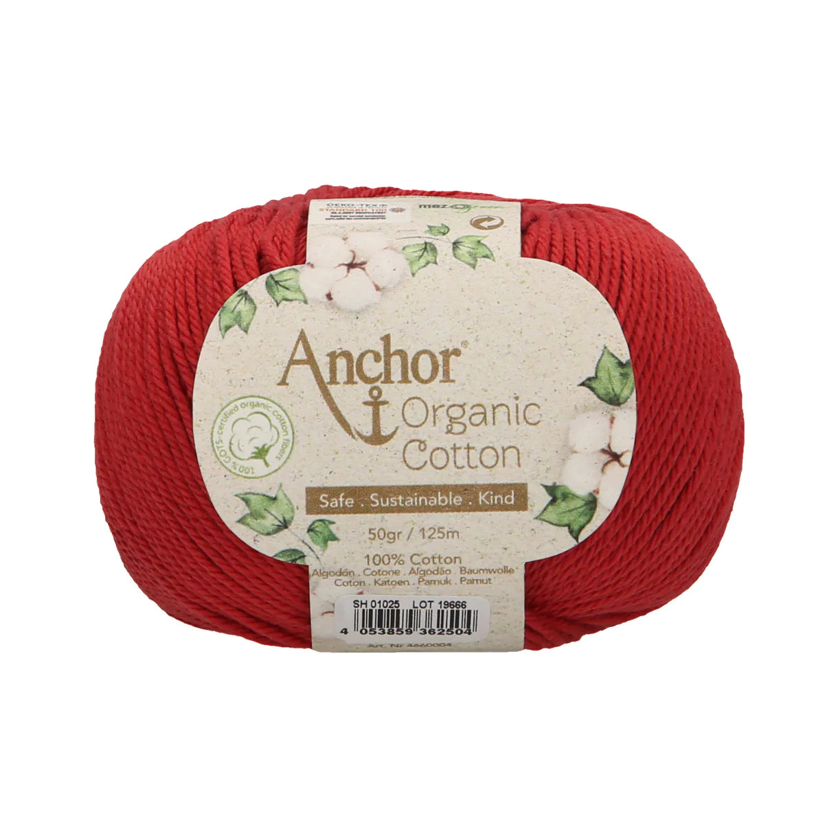 Anchor - Organic Cotton - 50g Ball - Terracotta