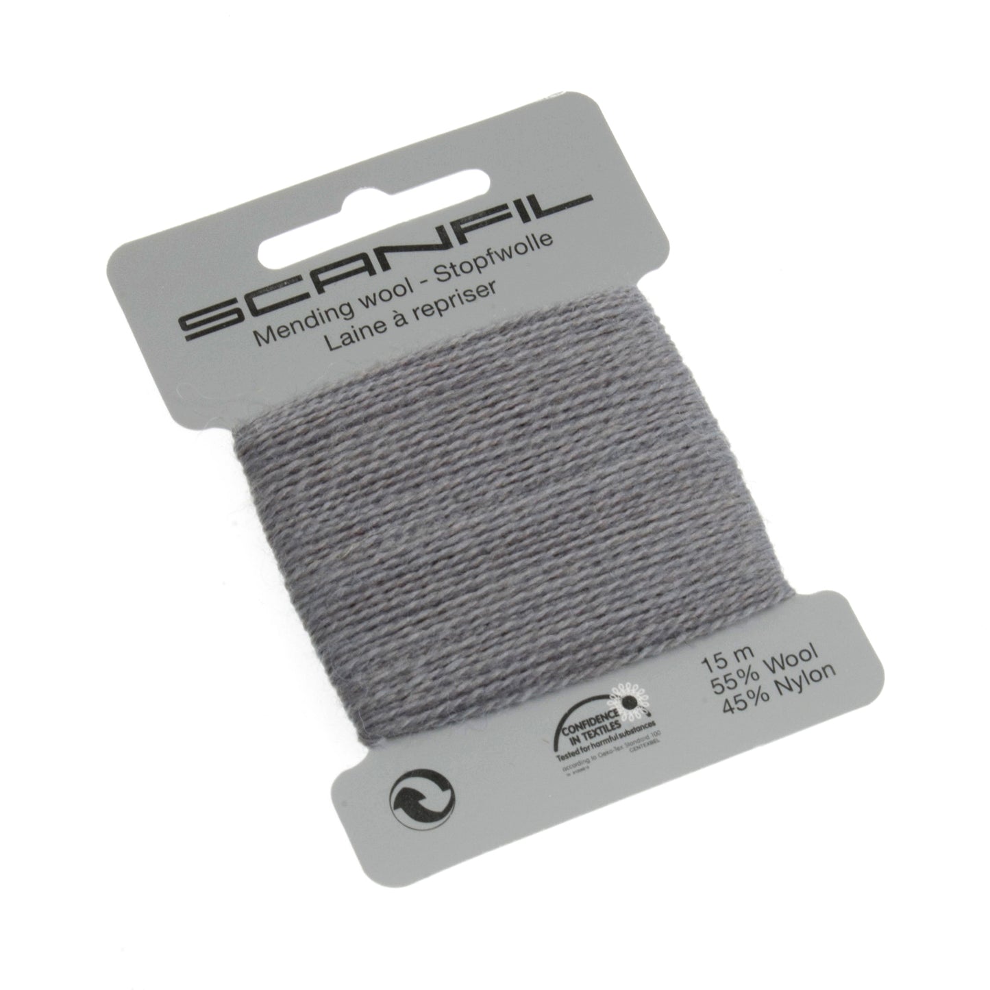 Scanfil - Mending Wool Thread - 15m - 052 Medium Grey