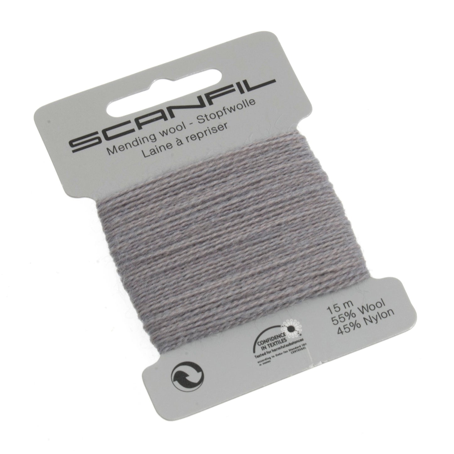 Scanfil - Mending Wool Thread - 15m - 058 School Grey