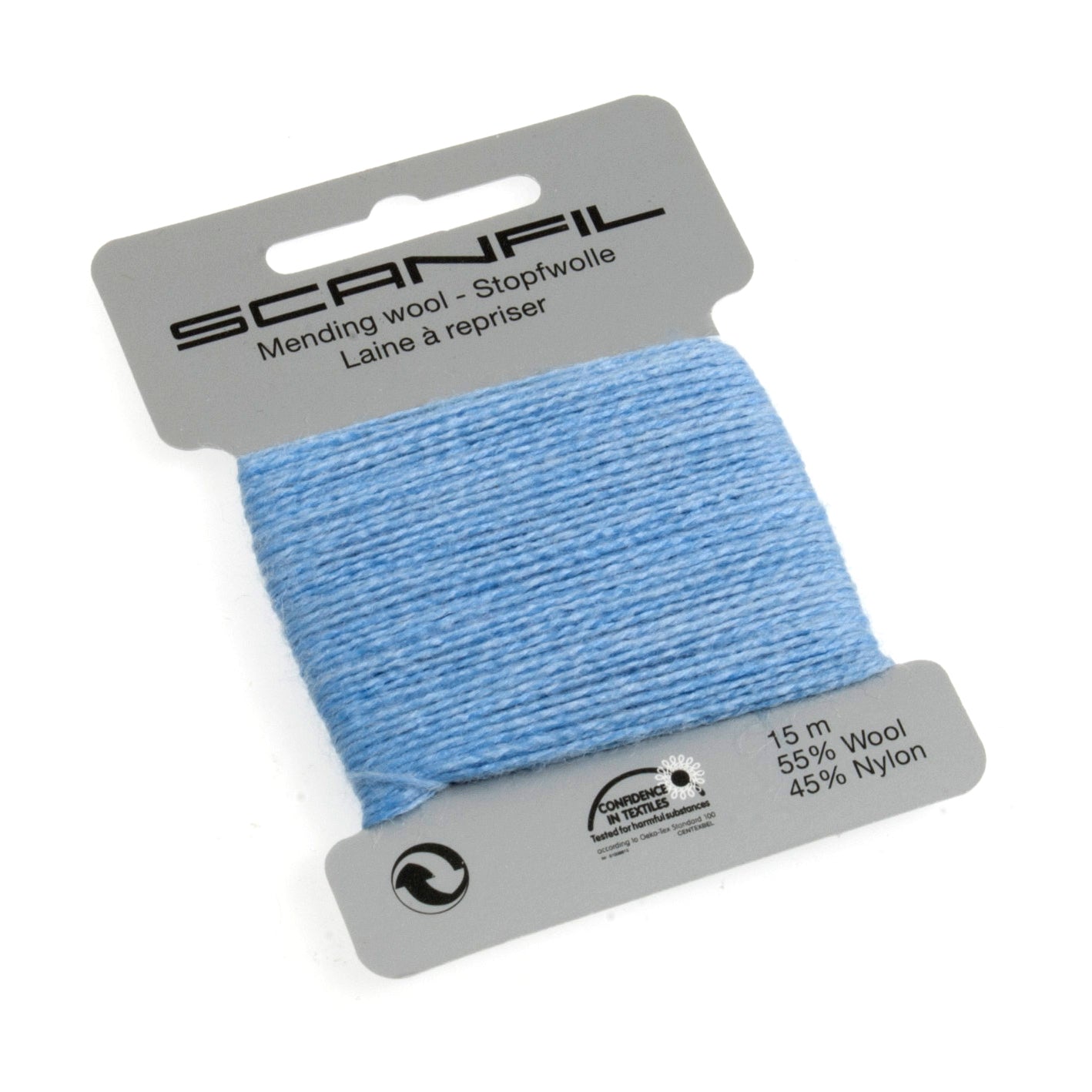 Scanfil - Mending Wool Thread - 15m - 067 Saxe Blue
