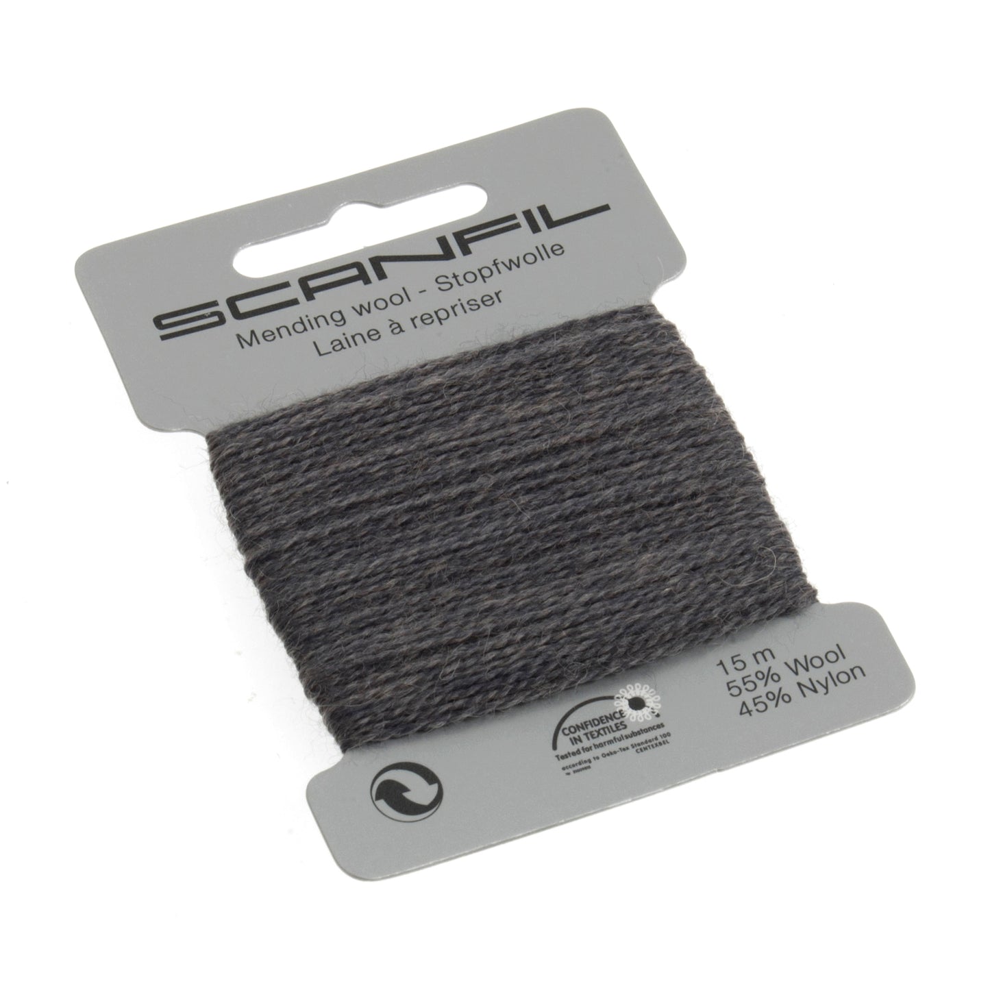 Scanfil - Mending Wool Thread - 15m - 069 Charcoal Grey