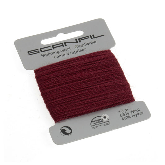 Scanfil - Mending Wool Thread - 15m - 072 Burgundy