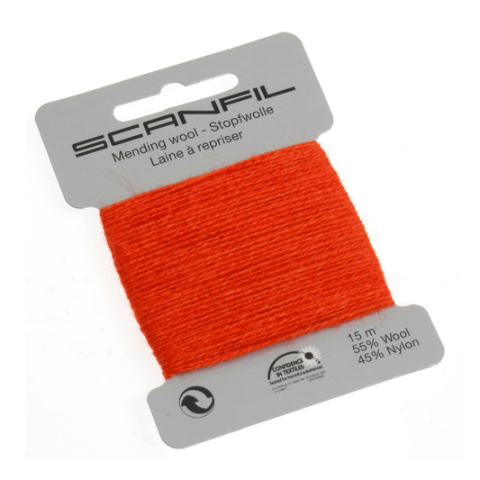Scanfil - Mending Wool Thread - 15m - Col. 093 Flame