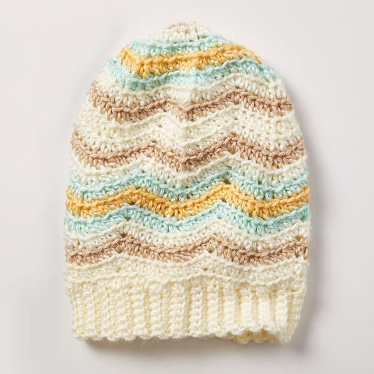 Caron - Free Downloadable Pattern - Crochet Zig Zag Hat