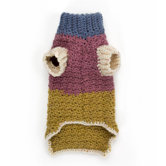 Caron - Free Downloadable Pattern - Textured Crochet Dog Coat