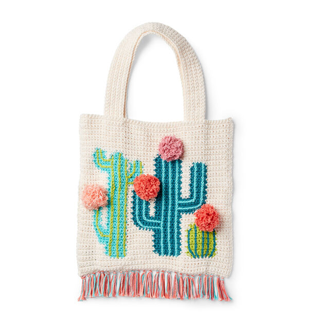 Lily Sugar ‘N Cream - Free Downloadable Pattern - Crochet Cactus Tote