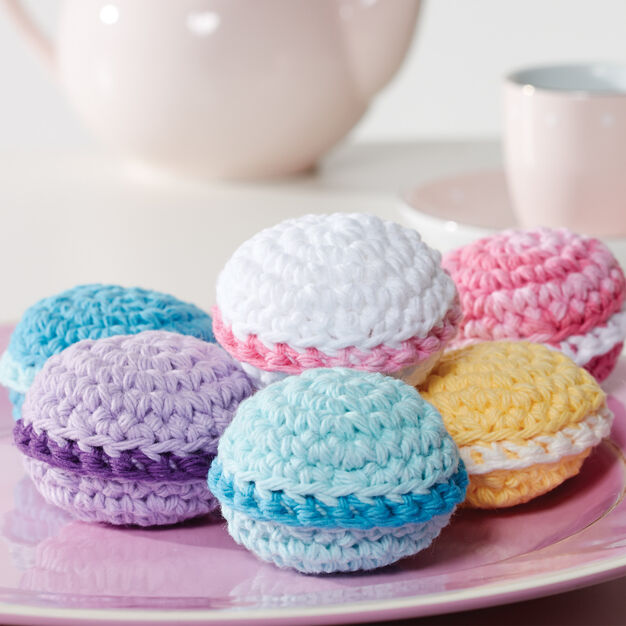Lily Sugar ‘N Cream - Free Downloadable Pattern - Crochet Macarons