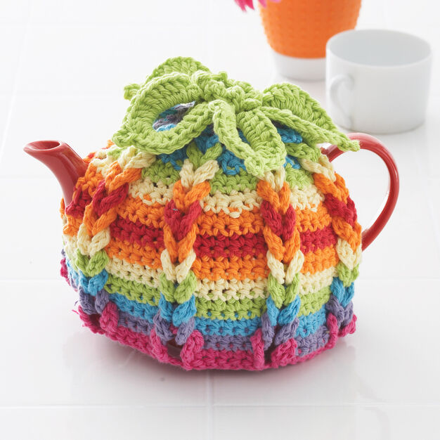Lily Sugar ‘N Cream - Free Downloadable Pattern - Crochet Hot Hibiscus Tea Cosy