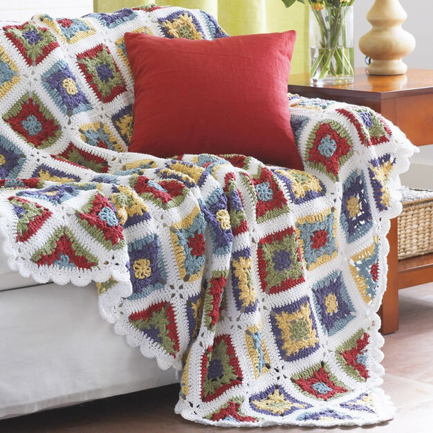 Lily Sugar ‘N Cream - Free Downloadable Pattern - Crochet Country Granny Blanket