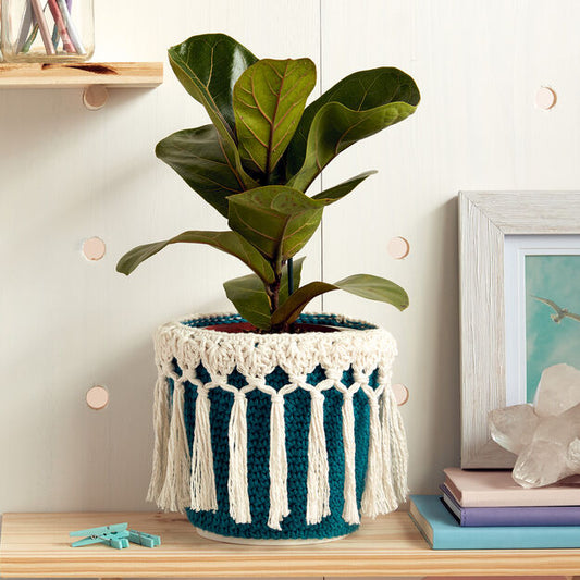 Lily Sugar ‘N Cream - Free Downloadable Pattern - Crochet Potted Plant Cosy