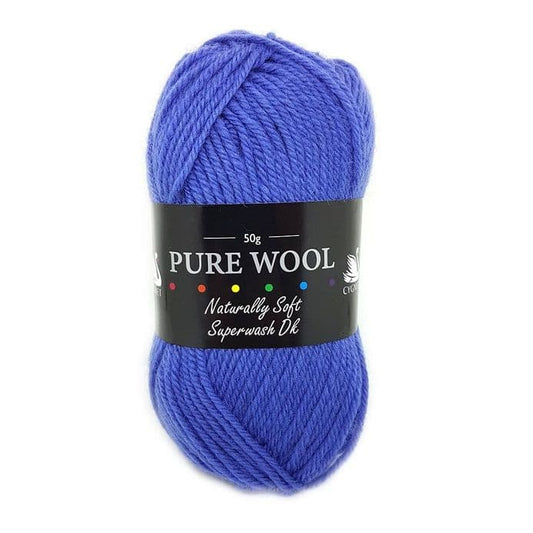 Cygnet Yarns - Pure Wool Superwash DK - 50g Ball - Bluebell
