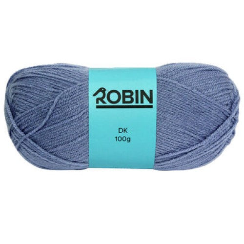 www.thewoolshop.net Robin - DK Double Knit Wool Yarn - 100g Ball - Blue Mist