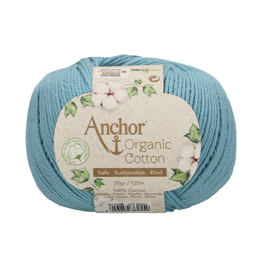 Anchor - Organic Cotton - 50g Ball - Blue Sky
