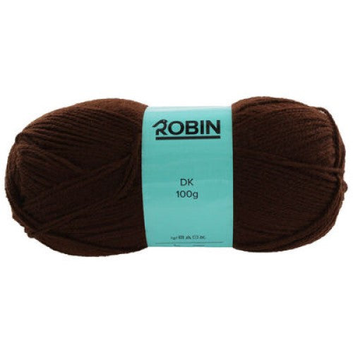 www.thewoolshop.net Robin - DK Double Knit Wool Yarn - 100g Ball - Brown