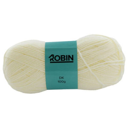 www.thewoolshop.net Robin - DK Double Knit Wool Yarn - 100g Ball - Cream