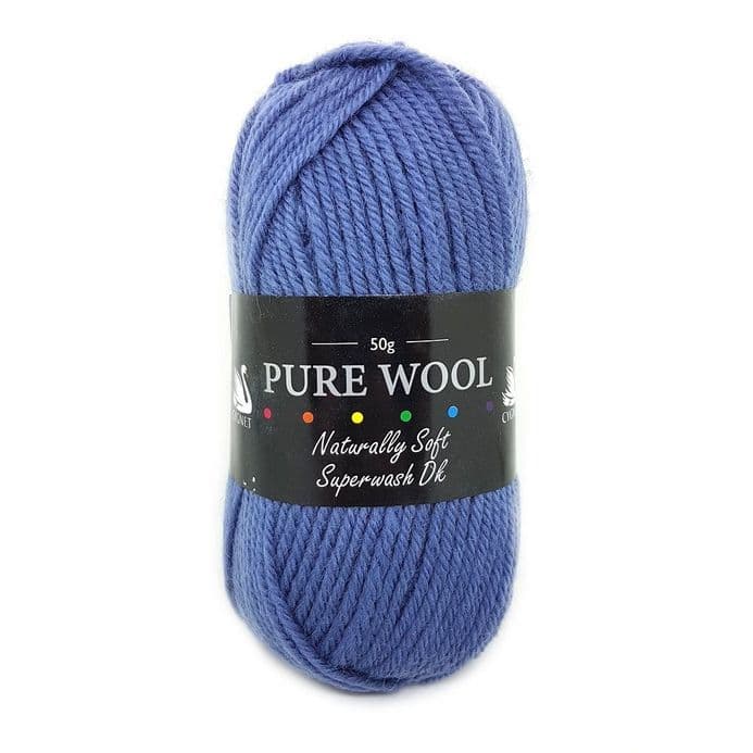 Cygnet Yarns - Pure Wool Superwash DK - 50g Ball - Denim